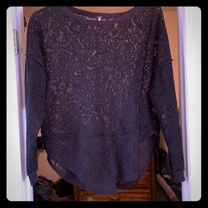 Black lace top